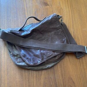 Diesel Brown Messenger Bag with Adjustable Strap